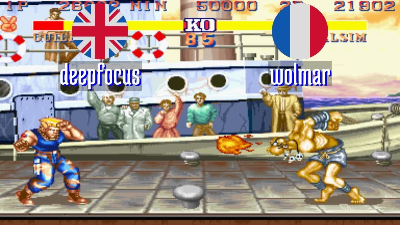 FT5 @sf2hf: deepfocus (GB) vs wolmar (FR) [Street Fighter II Hyper Fighting Fightcade] Jan 24