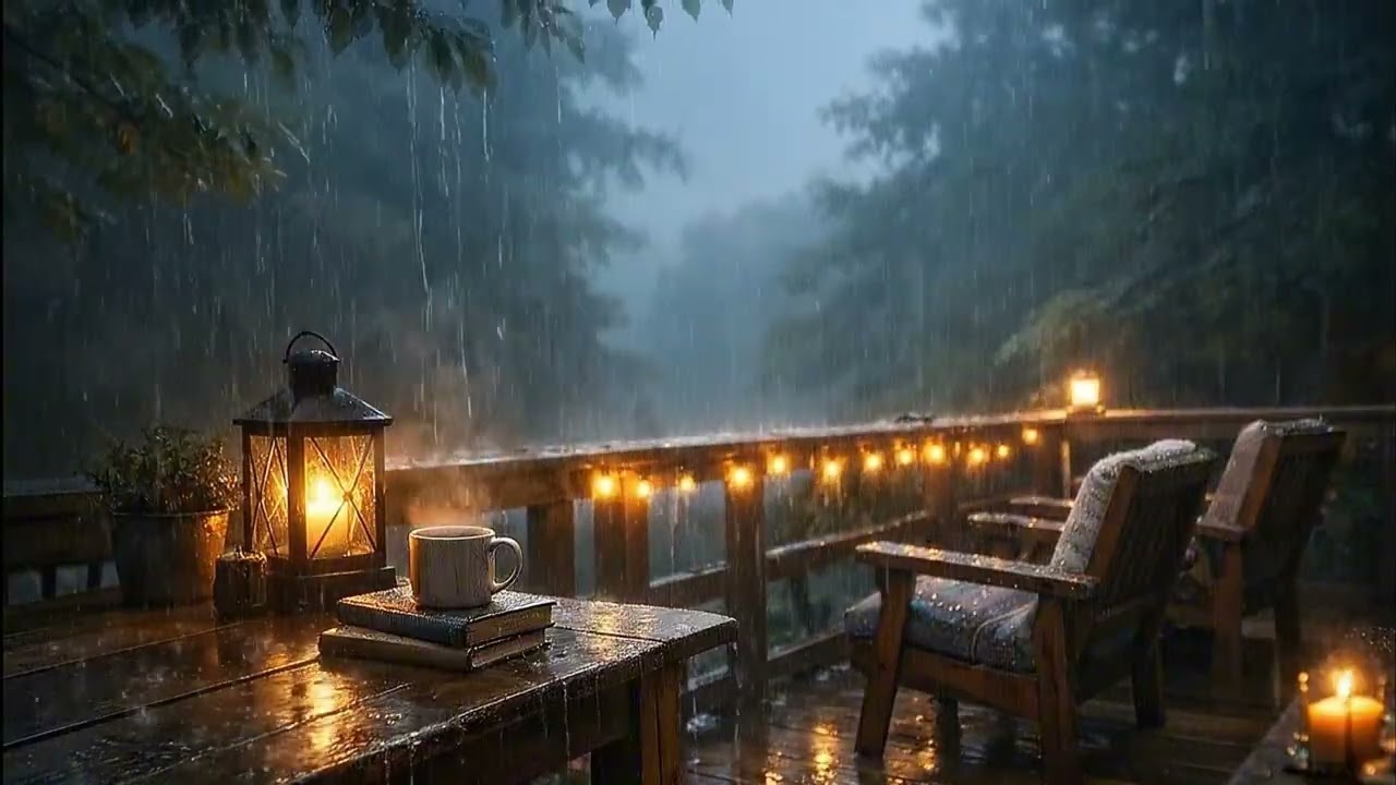 🌧️ Veranda Rain Sounds | Pure Rain Ambience for Relaxation & Calm
