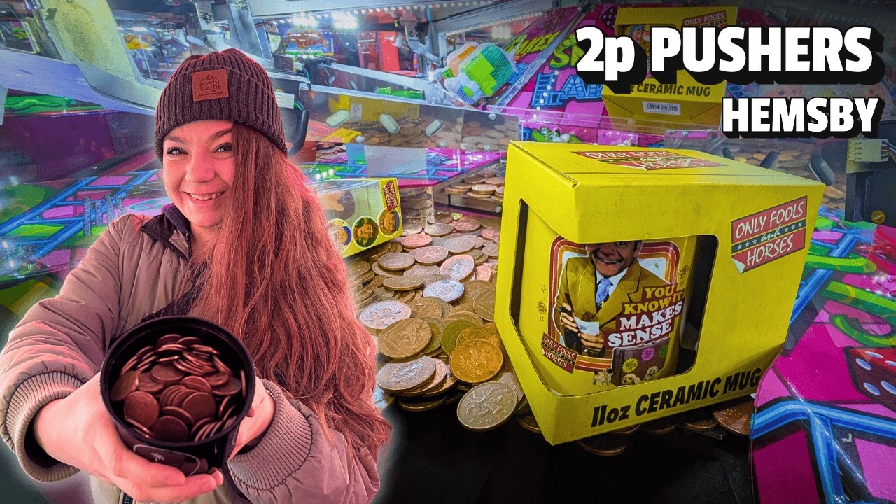 Cleaning Out the 2p Pushers! Palace Arcade, Hemsby