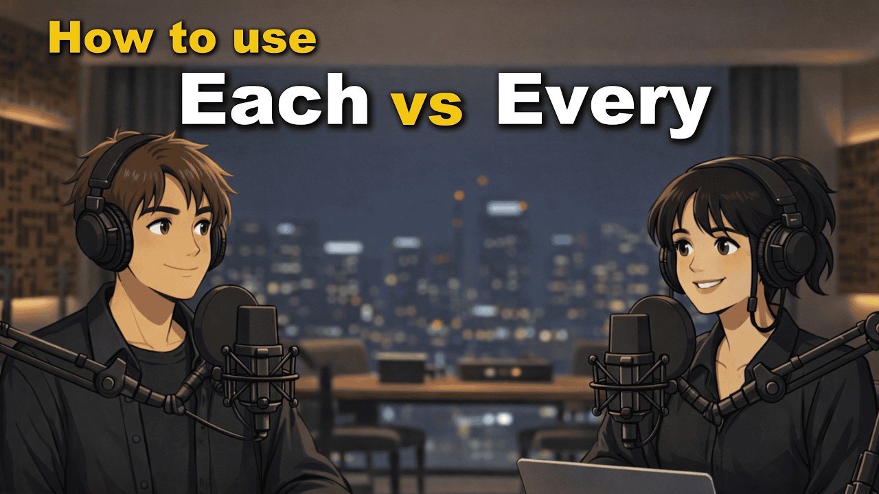How to use Each vs Every in English | Easy English Grammar Lesson for Beginners