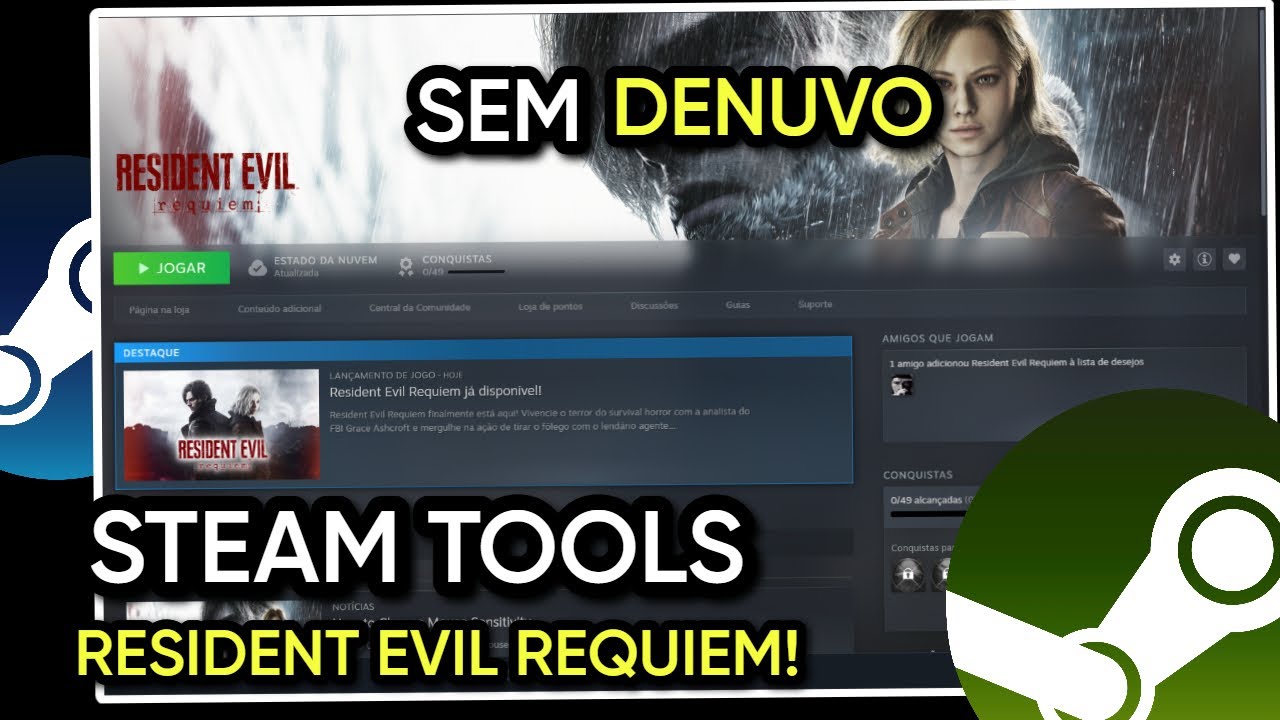 STEAM TOOLS: RESIDENT EVIL REQUIEM - SEM DENUVO - 2026