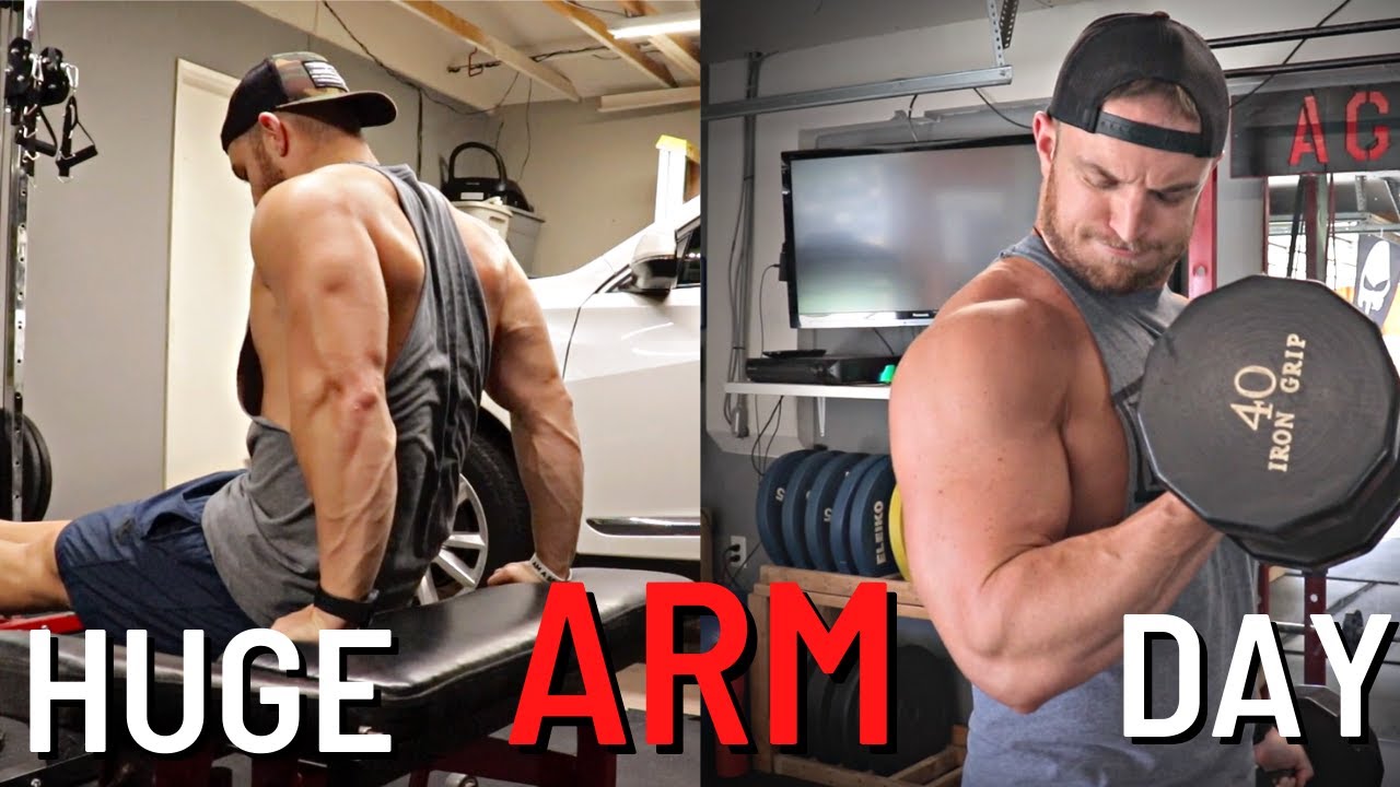 FULL BICEP & TRICEP WORKOUT | GARAGE GYM |