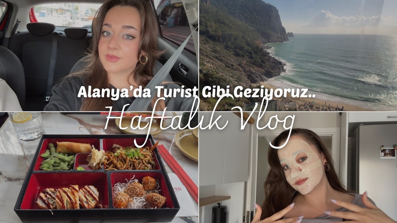 Alanya'da turist gibiyiz 🐚 teleferik & kale & bolca deniz manzarası.. çokça cilt bakımı da var! 🫧