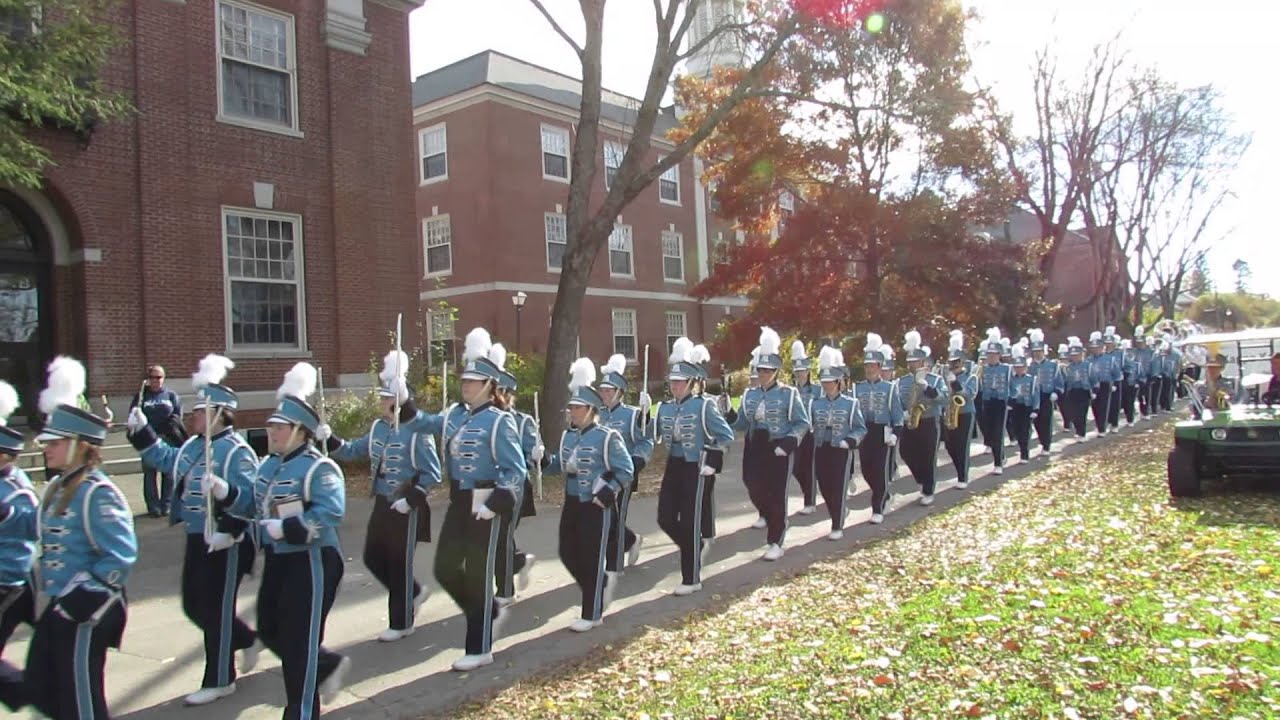 University of Maine - UMO Marching Band, Homecoming 2013 - Mall to Stadium 1