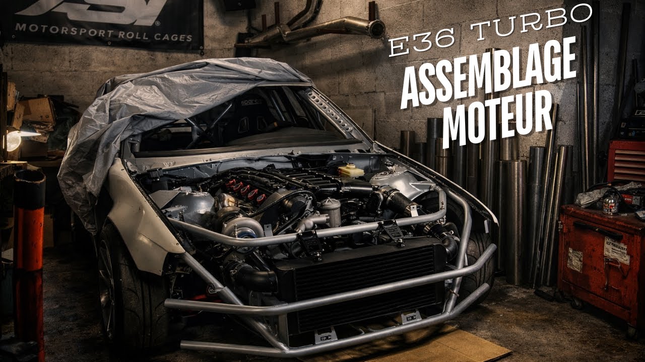 LA E36 TURBO reçoit son MOTEUR !!! PRO DRIFT CAR