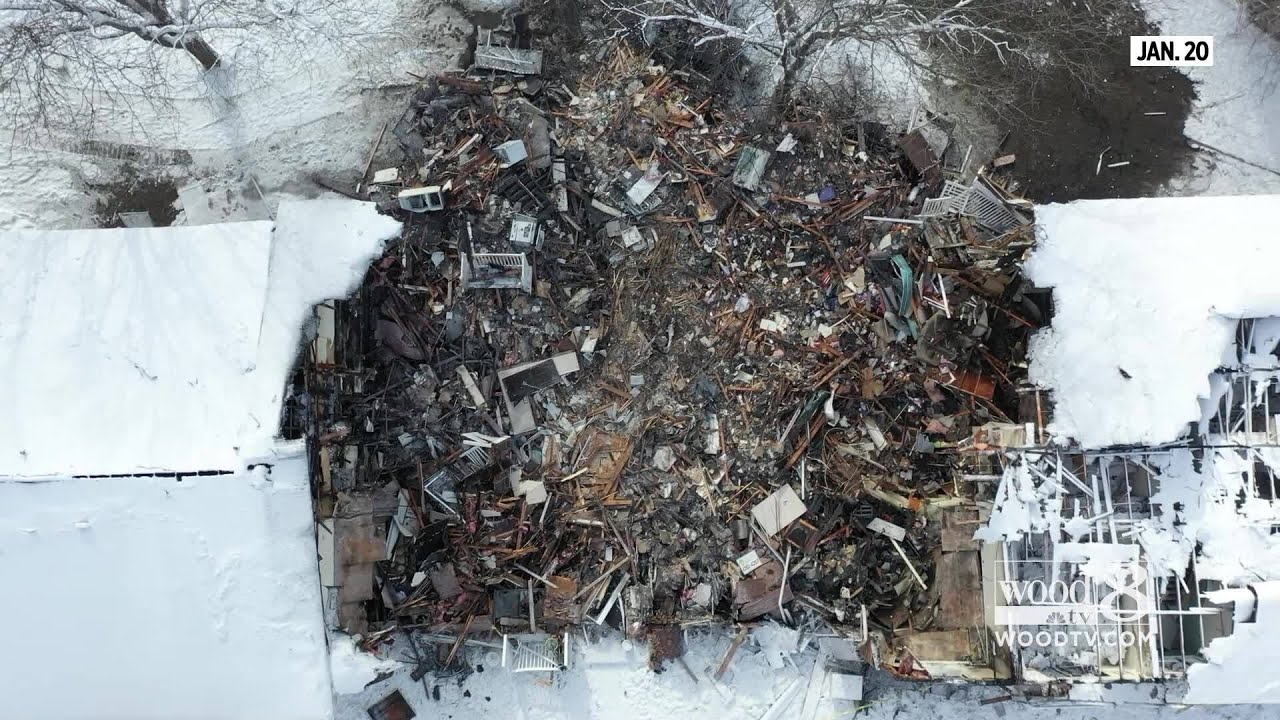 Woman watches home get demolished after Wyoming, Mich. apartment fire
