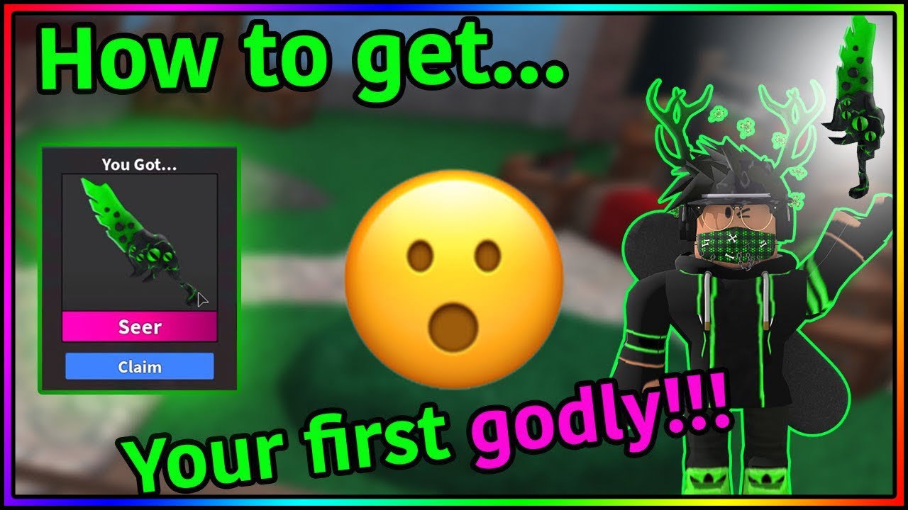 How to get your FIRST GODLY!! | Roblox MM2