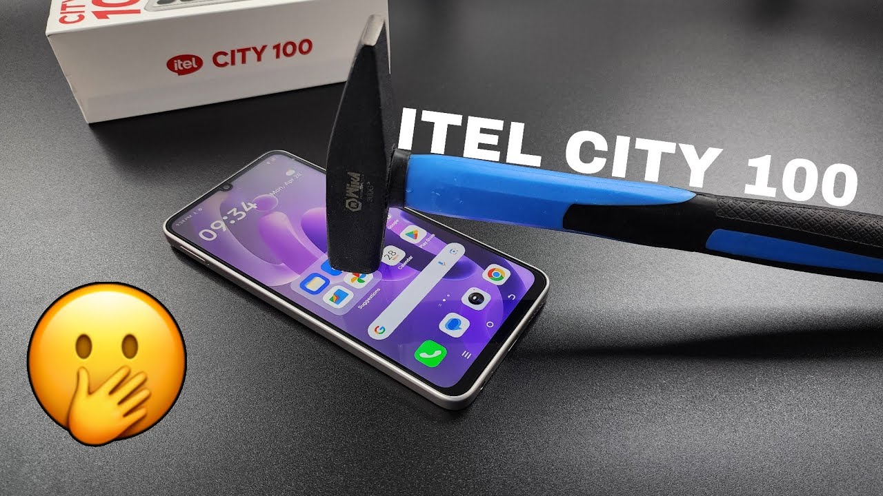 iTel City 100 Screen Scratch Test 🔨🛠️| iTel City 100 Durability Test 🔨🛠️