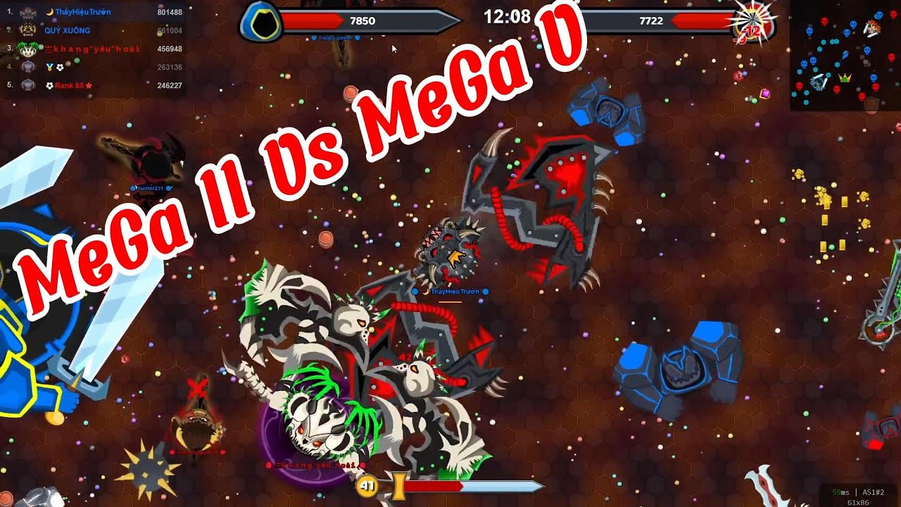 Evowars.io #804 : Video đầu tiên về MeGa V Top 1 1,38 triệu. MeGa II  ⚔️ MeGa V