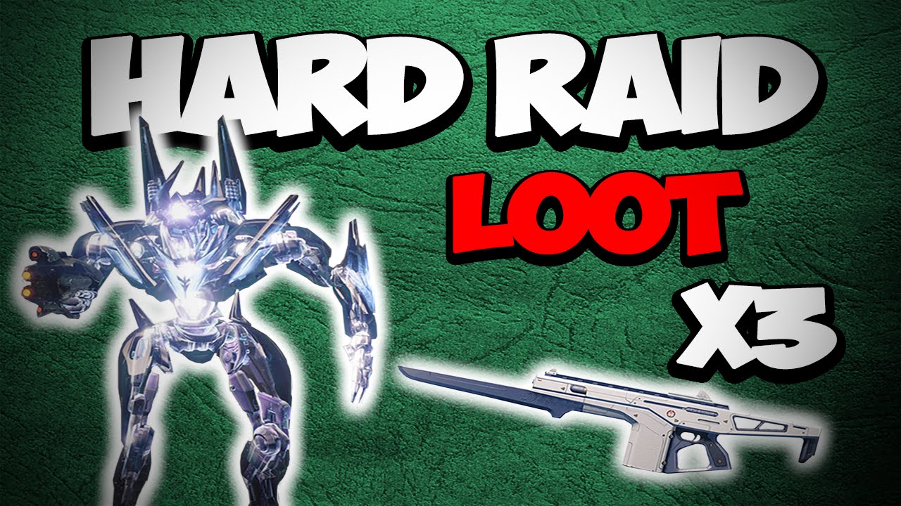 Destiny: My Hard Vog Raid Loot x3 Characters! OMG EXOTIC!