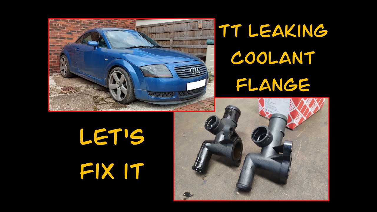 Audi TT coolant flange leak