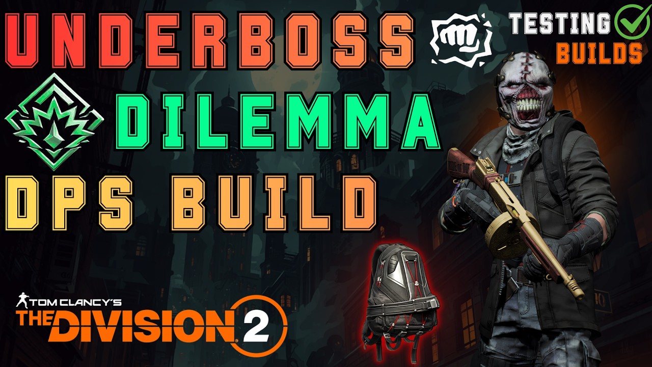 Underboss Exotic SMG & Negotiator's Dilemma DPS Build with Ninjabike Backpack - The Division 2