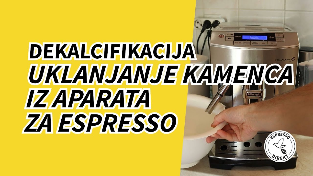 Dekalcifikacija ili uklanjanje kamenca iz aparata za espresso [UPUTSTVO - Delonghi]