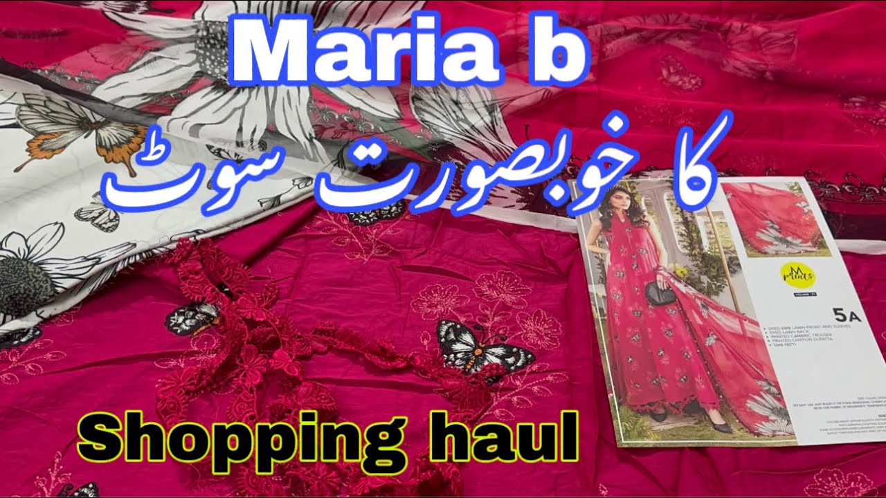 Maria b mprints 2024 || shopping haul
