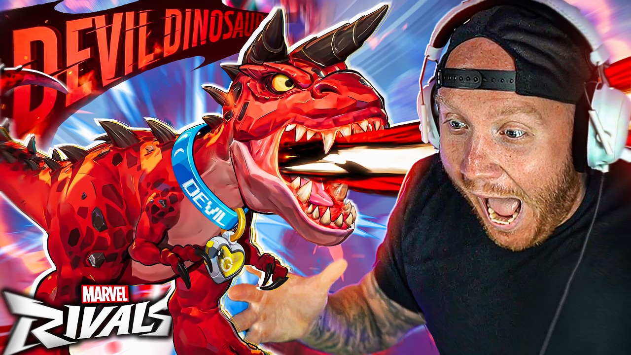 Реакция TIMTHETATMAN на трейлер 8-го сезона Marvel Rivals (Devil Dinosaurr)