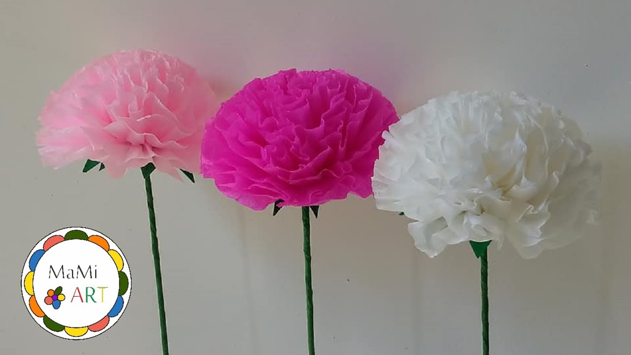 Jak szybko zrobić  efektowny KWIATEK Z BIBUŁY 🌸 How To Make Paper Flower From Crepe Paper