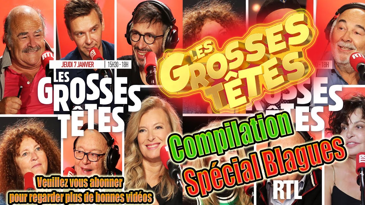 😎 Blagues Drôle, Spéciale Blagues top rigolo video, Le Best of des Grosses Têtes du dimanche 1er