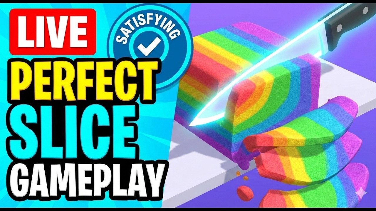 Perfect Slices live Gameplay🔪🍆  #live​ #shortslive​ #shorts
