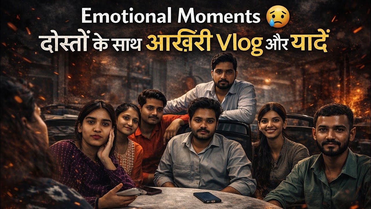 दोस्तों के साथ आख़िरी Vlog और यादें 📸|Emotional Moments 😢|#EmotionalMoments#ApprenticeshipEnd