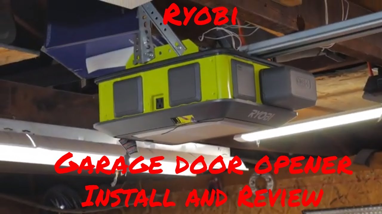 How to install a Ryobi Garage Door opener/ review