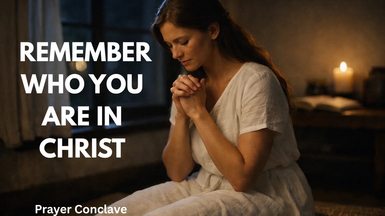 A quiet morning prayer to remember your identity in Christ | Rest in who you are in Christ.