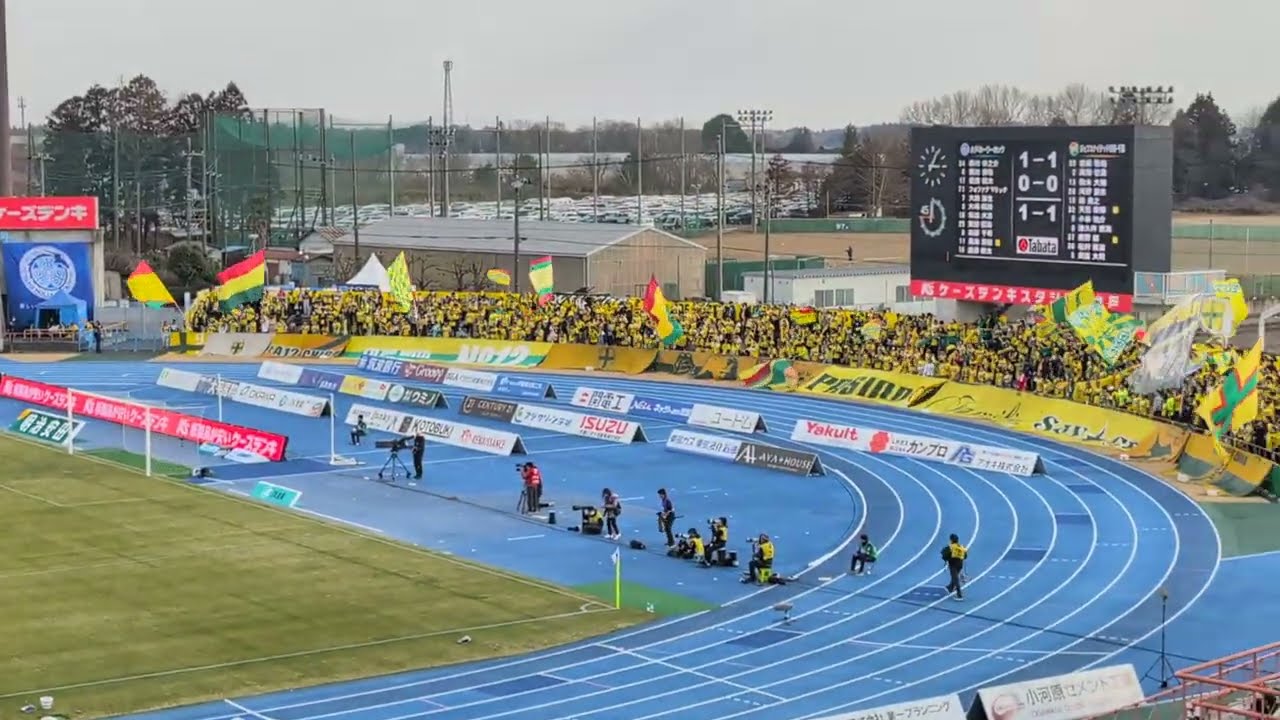 ジェフ千葉'26vs水戸@Ksスタ 後半開始前のWIN BY ALL!〜後半開始 22,Feb,2026