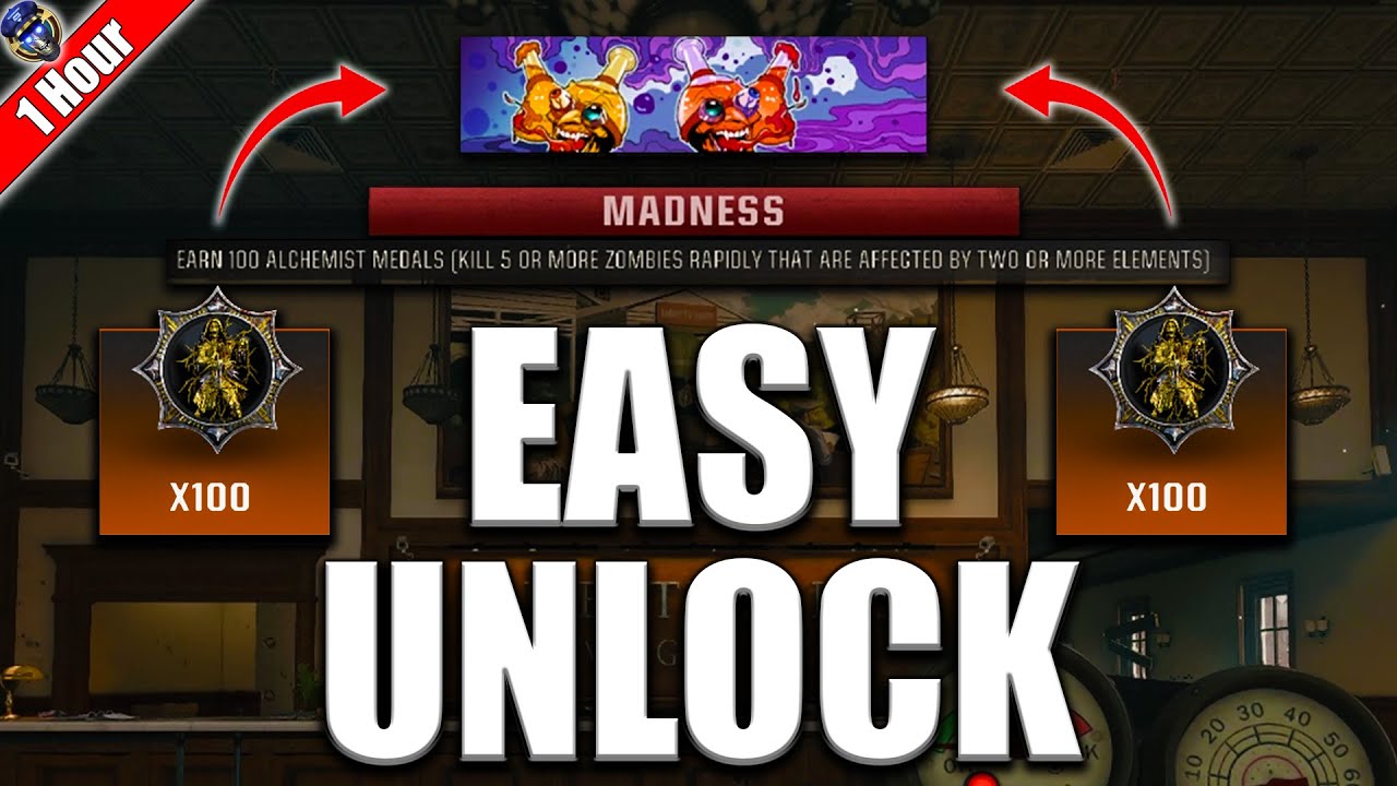 How to Unlock the Madness Calling Card In 1 Hour! (Black Ops 6 Zombies)