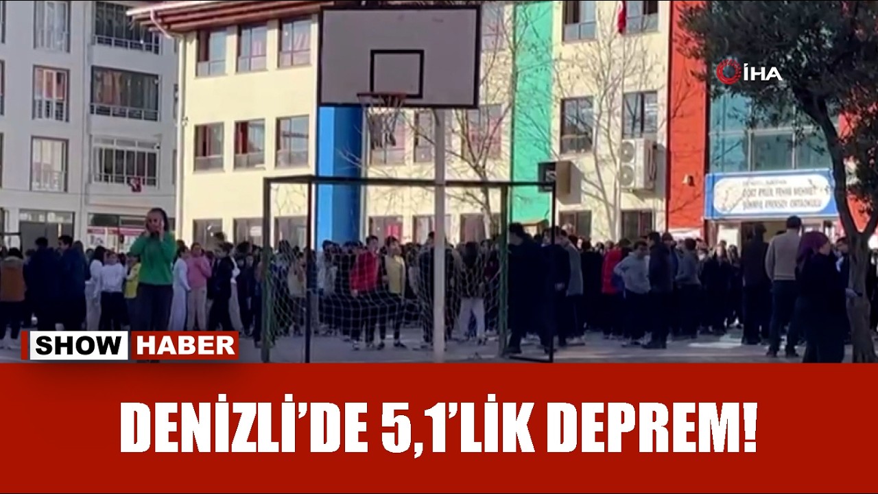Denizli'nin Buldan ilçesinde 5,1 büyüklüğünde deprem meydana geldi!