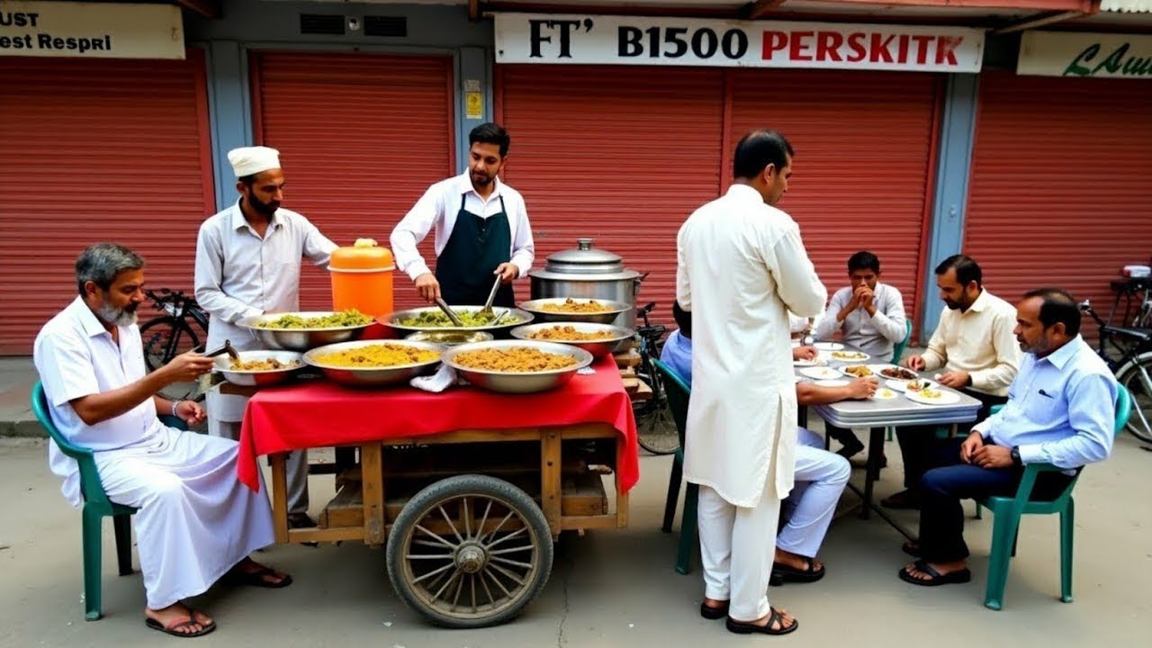 A Restaurant on WHEELS 🛒 | So Many Dishes in Residential Area – Real Pakistani Street Food 🇵🇰