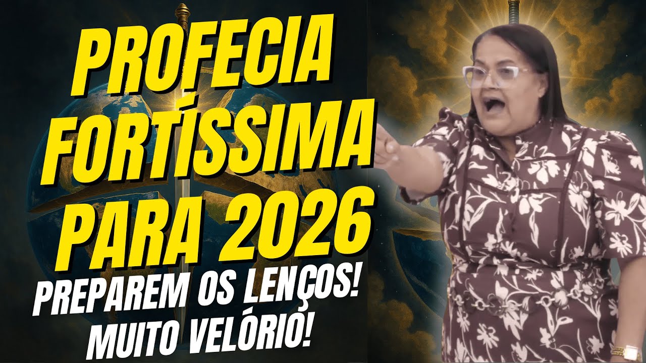 PROFECIA PARA 2026!! Miss. Cristina Maranh&atilde;o entrega FORTE PROFECIA PARA 2026 no culto da VIRADA