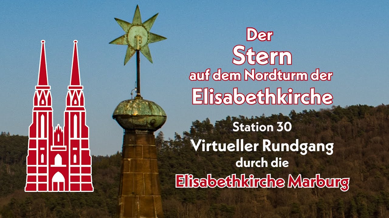 30 Der Stern auf dem Nordturm der Elisabethkirche