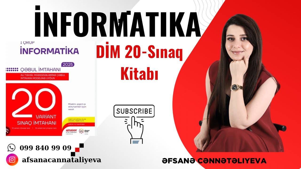 DIM 20 sinaq INFORMATIKA. Sinaq imtahani-6
