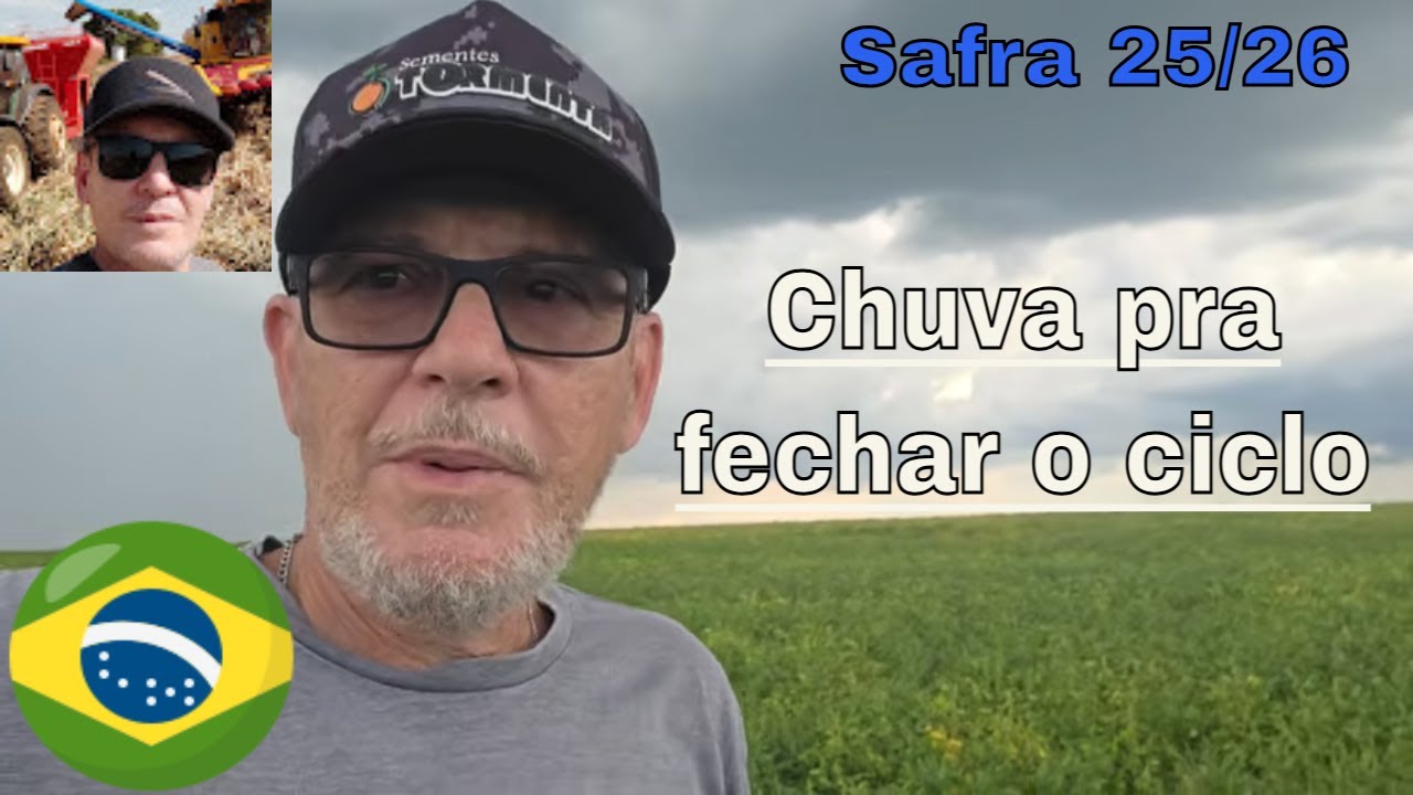 Chuva veio pra fechar o ciclo da soja 25/26 no norte do Paraná. Colheita está perto!!!