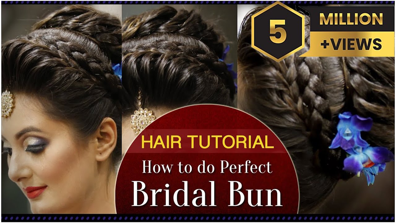 How to Do a Perfect Bridal Bun Hair Tutorial Video | Fast and Easy Bridal Bun Tutorial for Wedding