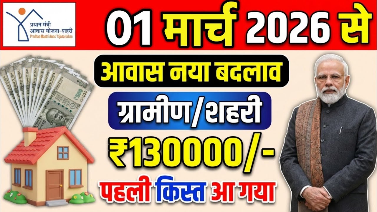 आवास योजना 2026 की नई लिस्ट जारी? | सिर्फ इनका पैसा आएगा? | अपना नाम ऐसे देखें | PMAY Update 5027