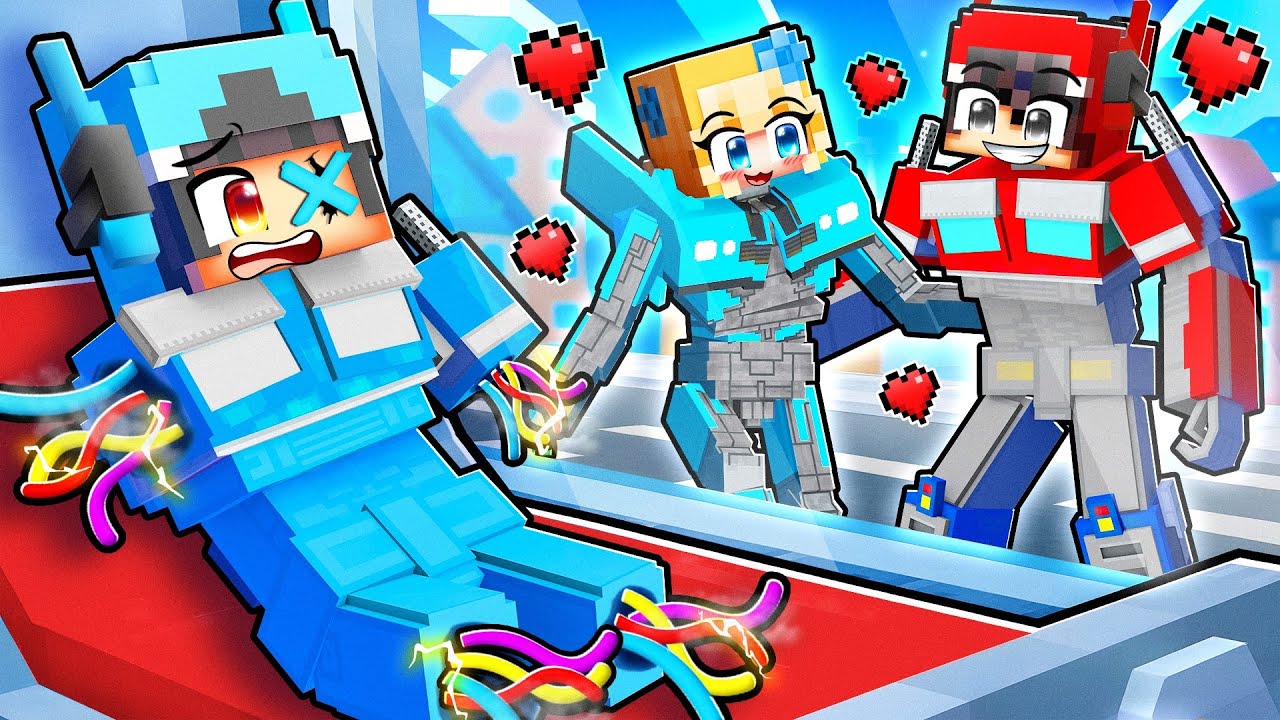 Roxy Stole OMZs TRANSFORMER GIRL Sad Love Story Minecraft! 