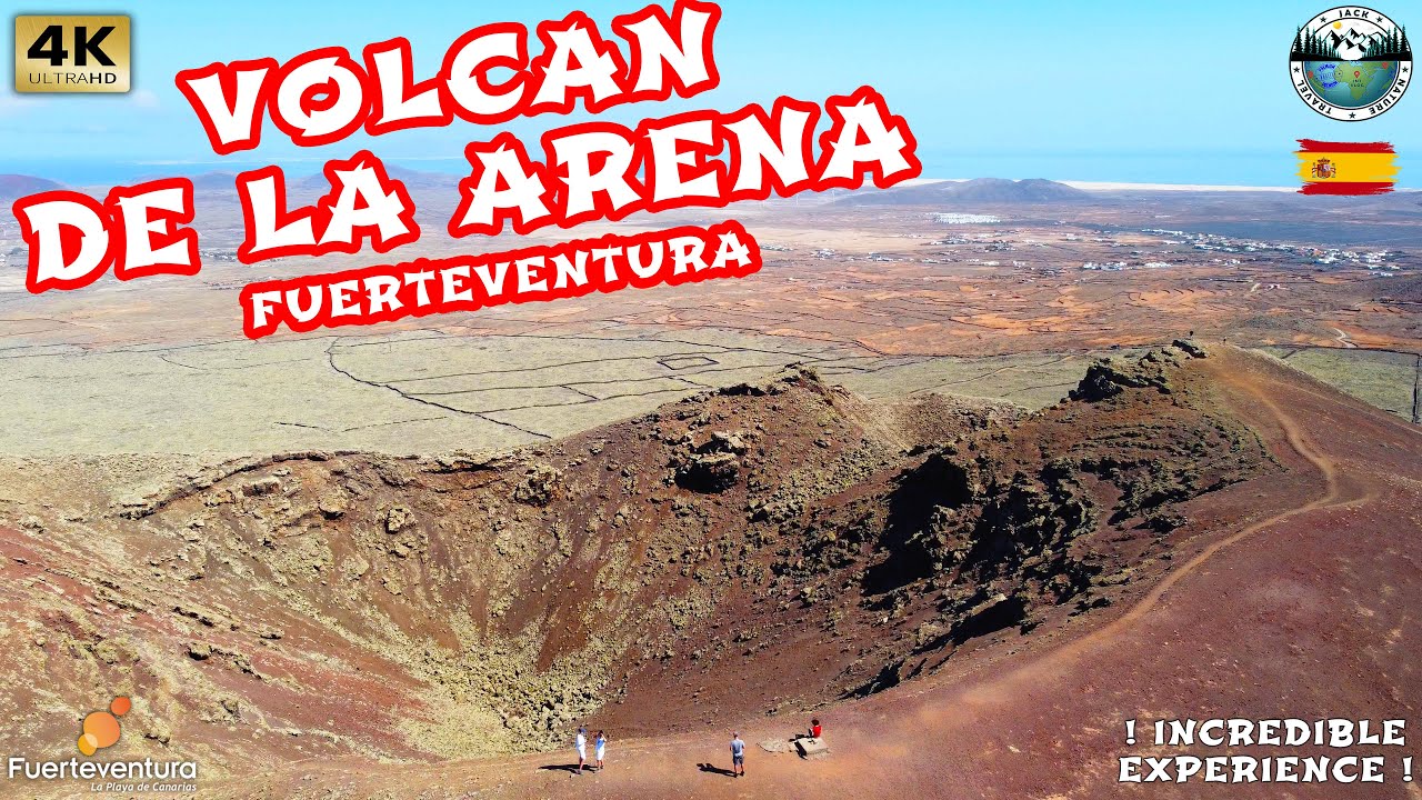 VOLCAN de la ARENA | Explore the Volcanic Crater | Fuerteventura | 4K UHD