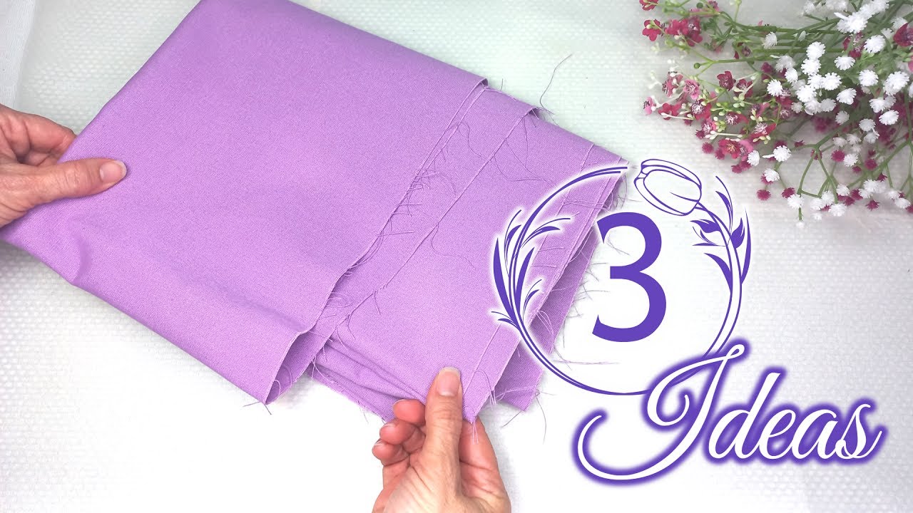 Descubre 3 Formas FÁCILES de Hacer Flores de Tela / Artesanato / DIY