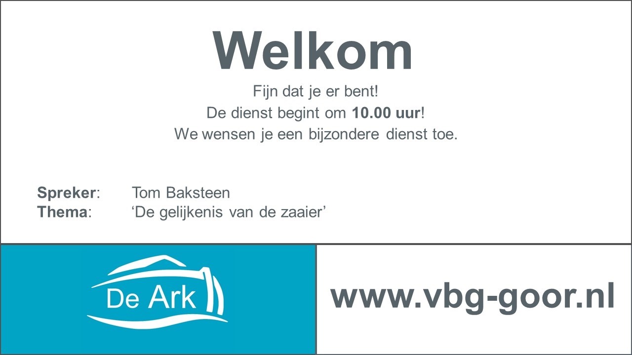 Overdenking 01-02-2026 - VBG de Ark Goor - Tom Baksteen