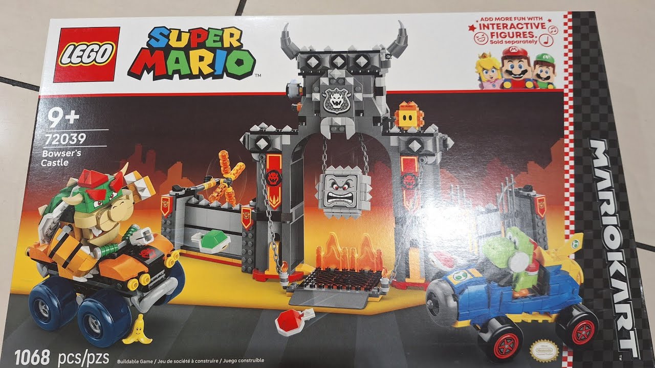 Part 1 Of Building My Lego Super Mario Kart Bowser Castle 72039