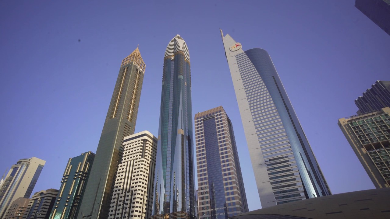 United Arab Emirates, Dubai, metro ride from Financial Centre to Al Jafiliya