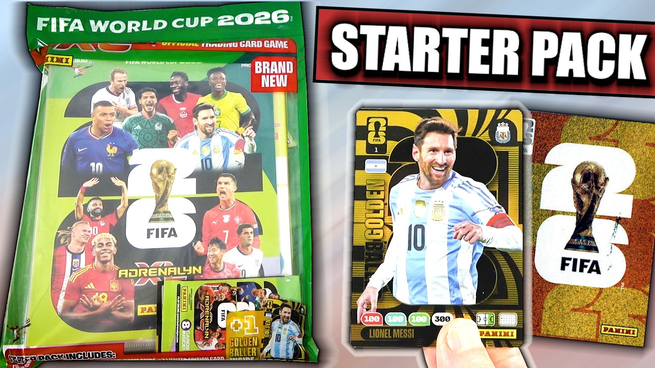 NEW WORLD CUP 2026 STARTER PACK OPENING | Panini Adrenalyn XL World Cup Collection | Golden Baller