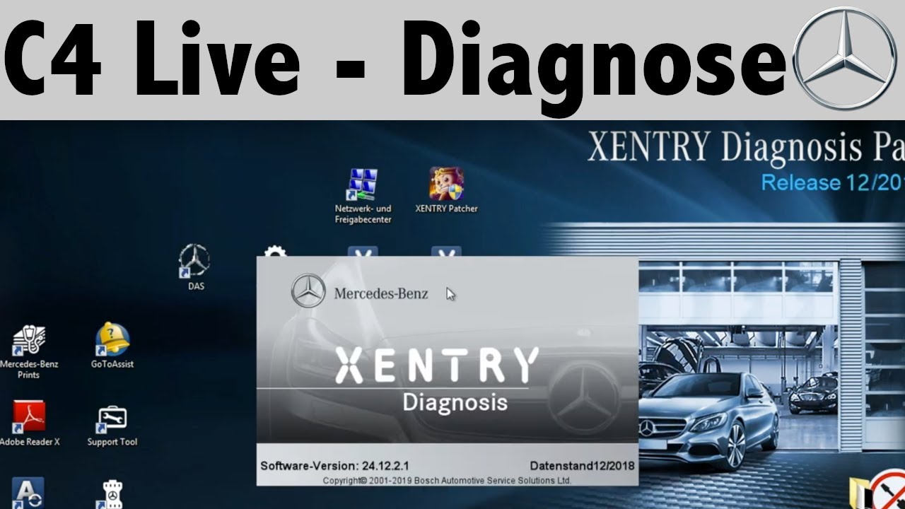 C4 Mercedes-Benz Star Diagnosis - Guide - Live Diagnosis