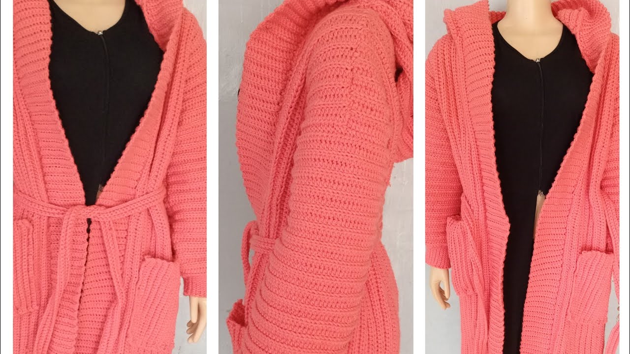 how to crochet long cardigan/duster/kimmon#biggners friendly