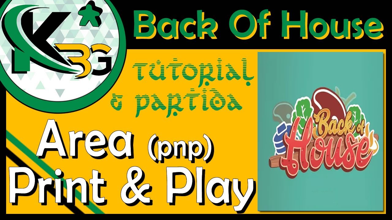 👩‍🍳Back of House 👩‍🍳 | Tutorial & Partida | ✂ Area Print and Play ✂