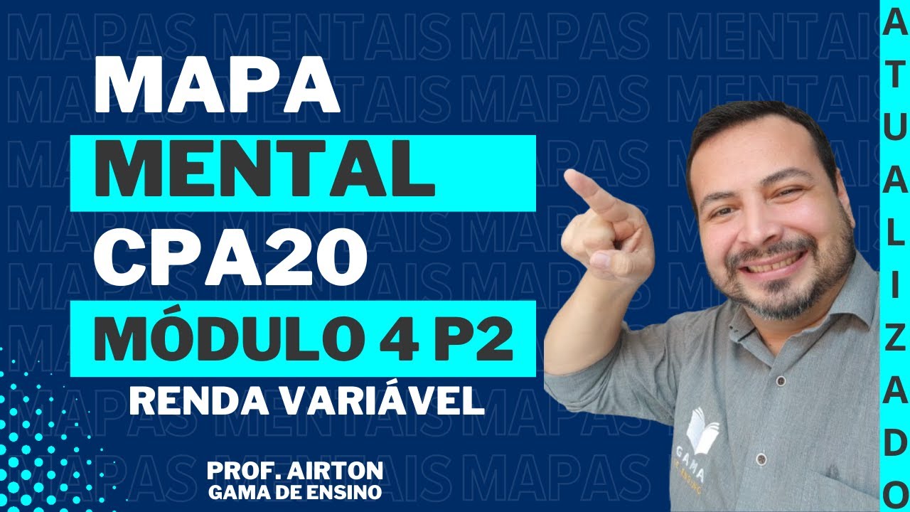 CPA20 MÓDULO 4 PARTE 2 | MAPA MENTAL | RESUMO  | RENDA VARIÁVEL