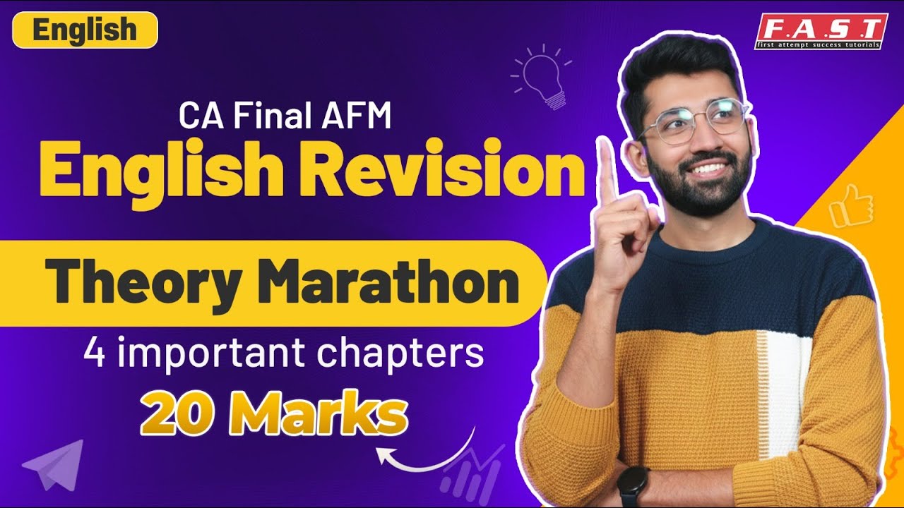AFM Theory Revision English | AFM Important Theory Chapter Marathon English | CA Final AFM