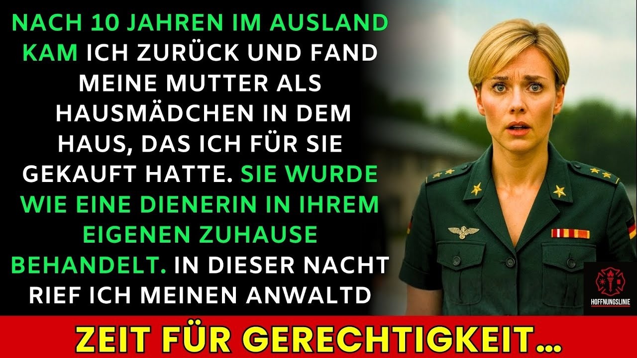 Nach 10 Jahren im Einsatz: Ich finde meine Mutter als Hausmädchen in ihrem eigenen Haus