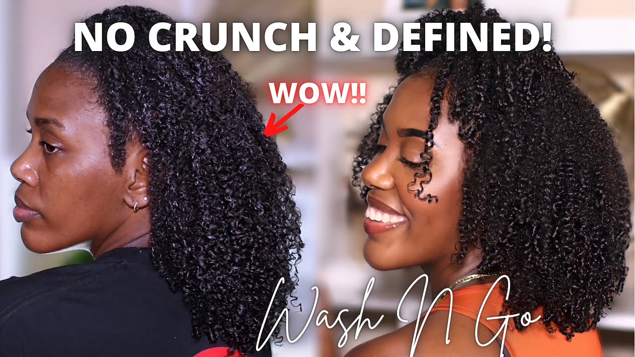 NO CRUNCH WASH N GO + MAXIMUM DEFINITION - LCOG Method | AfroSheen