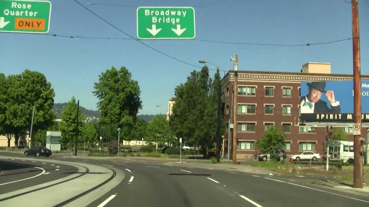 Driving Through Portland, Oregon, USA. Проезд по Портленду, Орегон [1589sp]